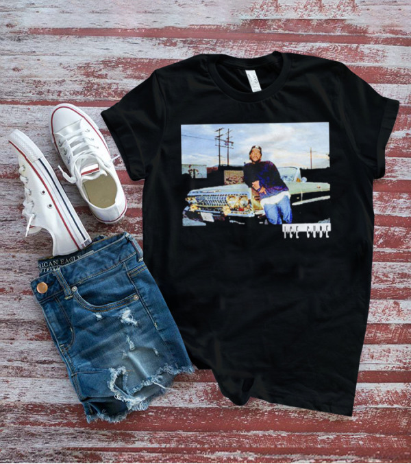 Ice Cube Leaning On Chevy Impala Lowrider T-Shirt