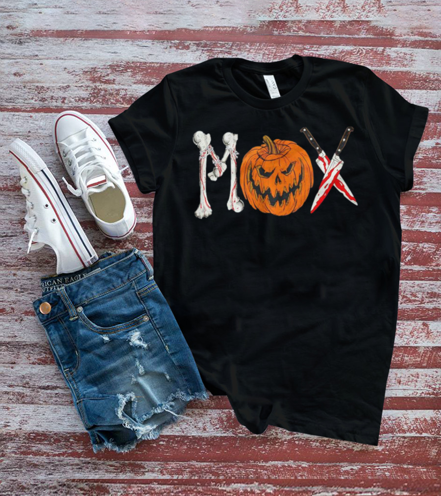 Mox Jon Moxley Halloween Bones Pumpkin Knives T-Shirt