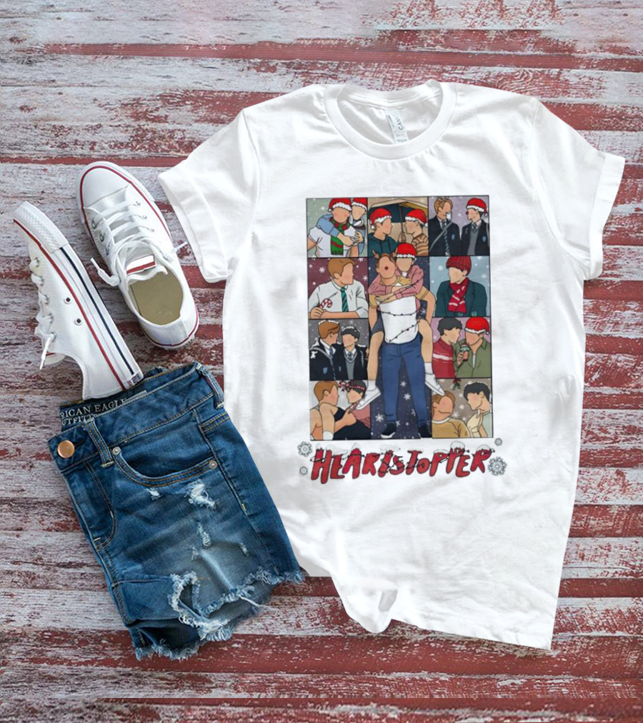 Nick And Charlie Heartstopper Christmas Scenes Eras Tour T-Shirt