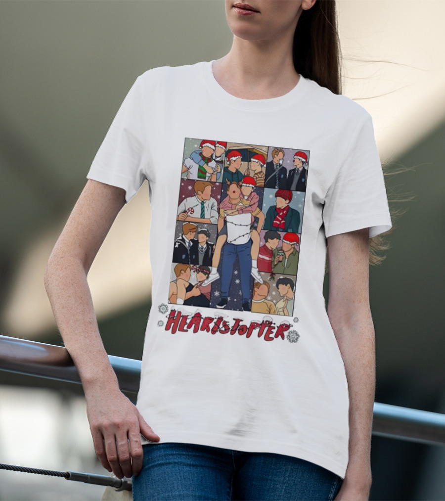 Nick And Charlie Heartstopper Christmas Scenes Eras Tour T-Shirt