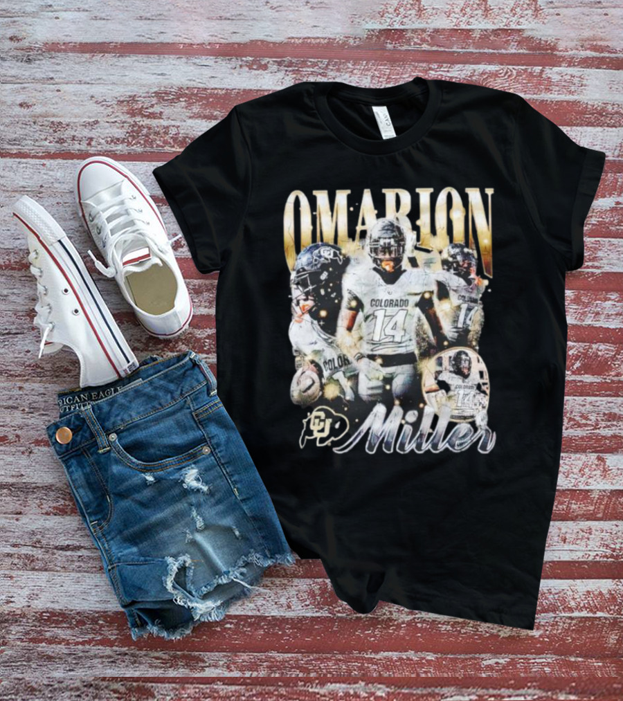 Omarion Miller Colorado Buffaloes Football Star #14 T-Shirt