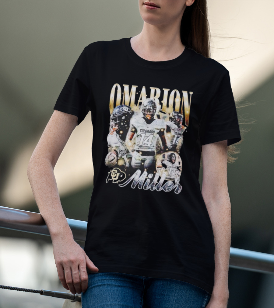 Omarion Miller Colorado Buffaloes Football Star #14 T-Shirt