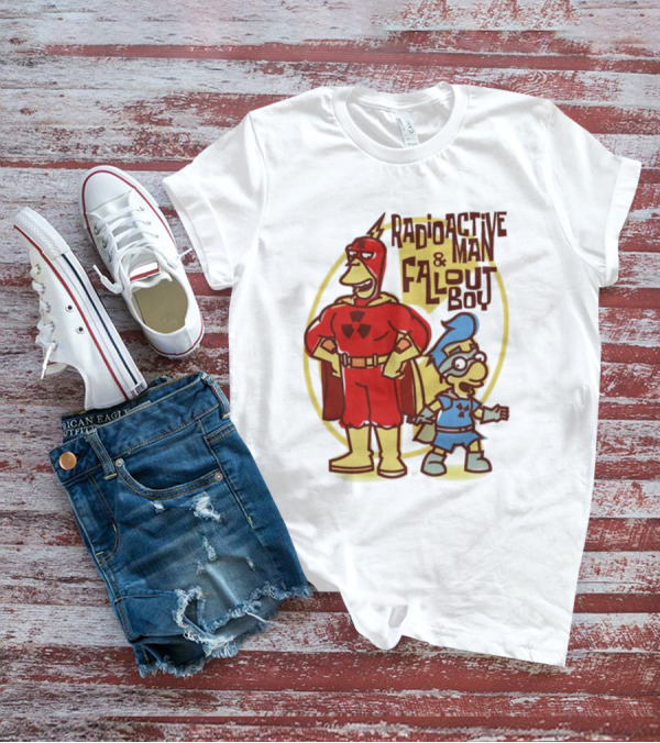 Radioactive Man And Fallout Boy Comic Duo Heroic Power T-Shirt