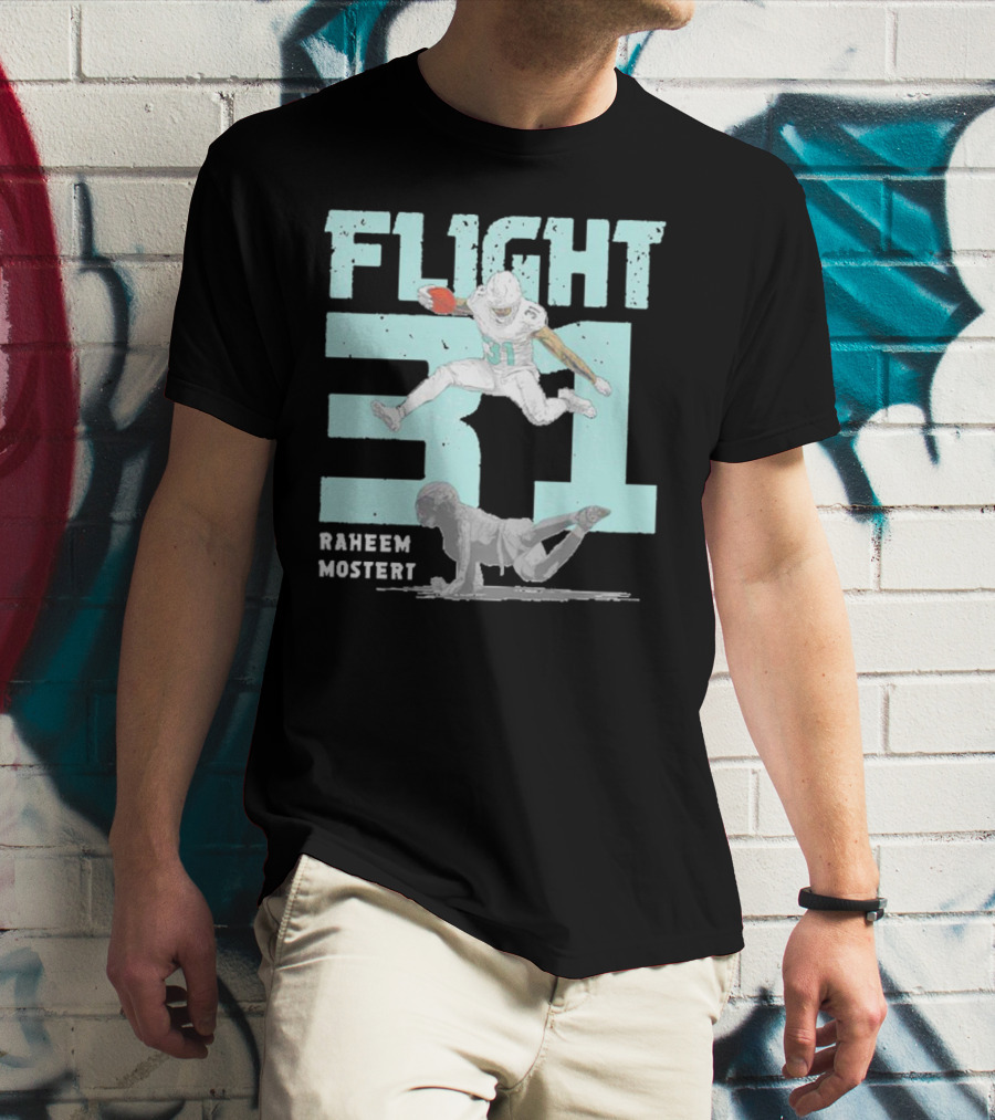 Raheem Mostert Flight 31 Miami Football T-Shirt
