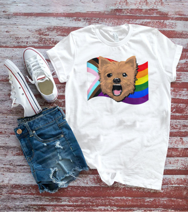 Dog MarcoMania Norwich Havok Pride Rainbow Flag T-Shirt