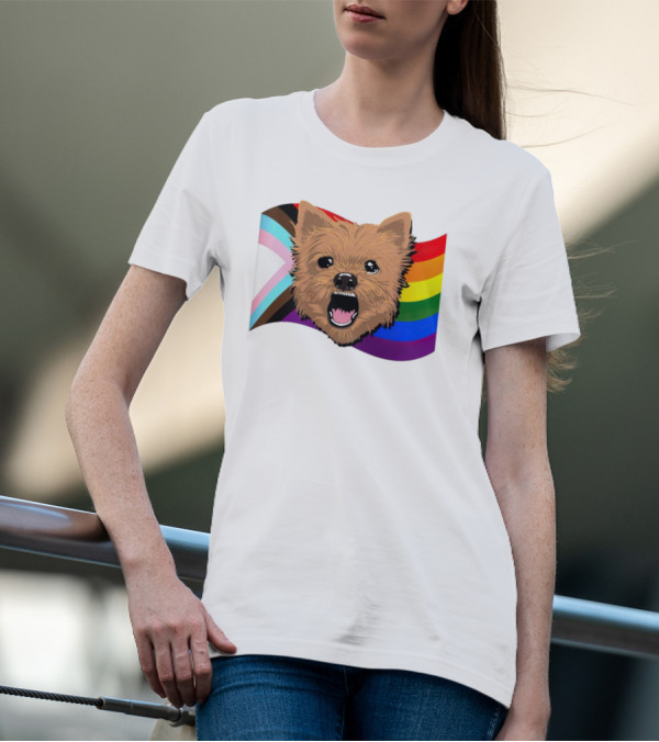 Dog MarcoMania Norwich Havok Pride Rainbow Flag T-Shirt