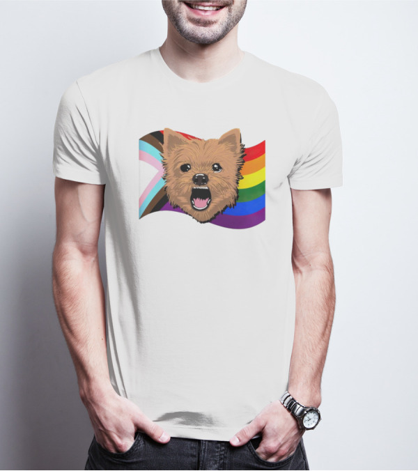 Dog MarcoMania Norwich Havok Pride Rainbow Flag T-Shirt