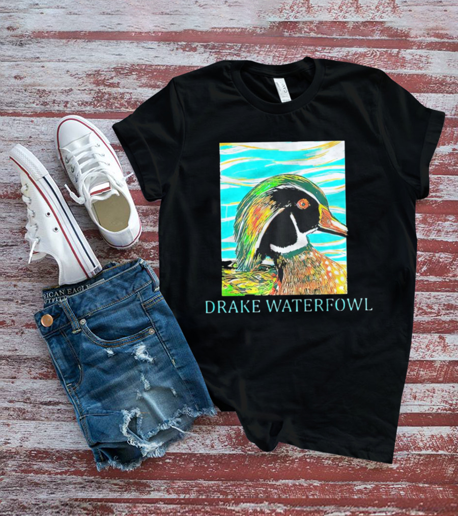 Drake Waterfowl Duck Colorful Abstract T-Shirt