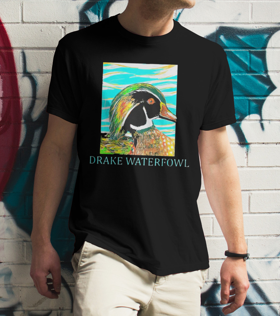 Drake Waterfowl Duck Colorful Abstract T-Shirt