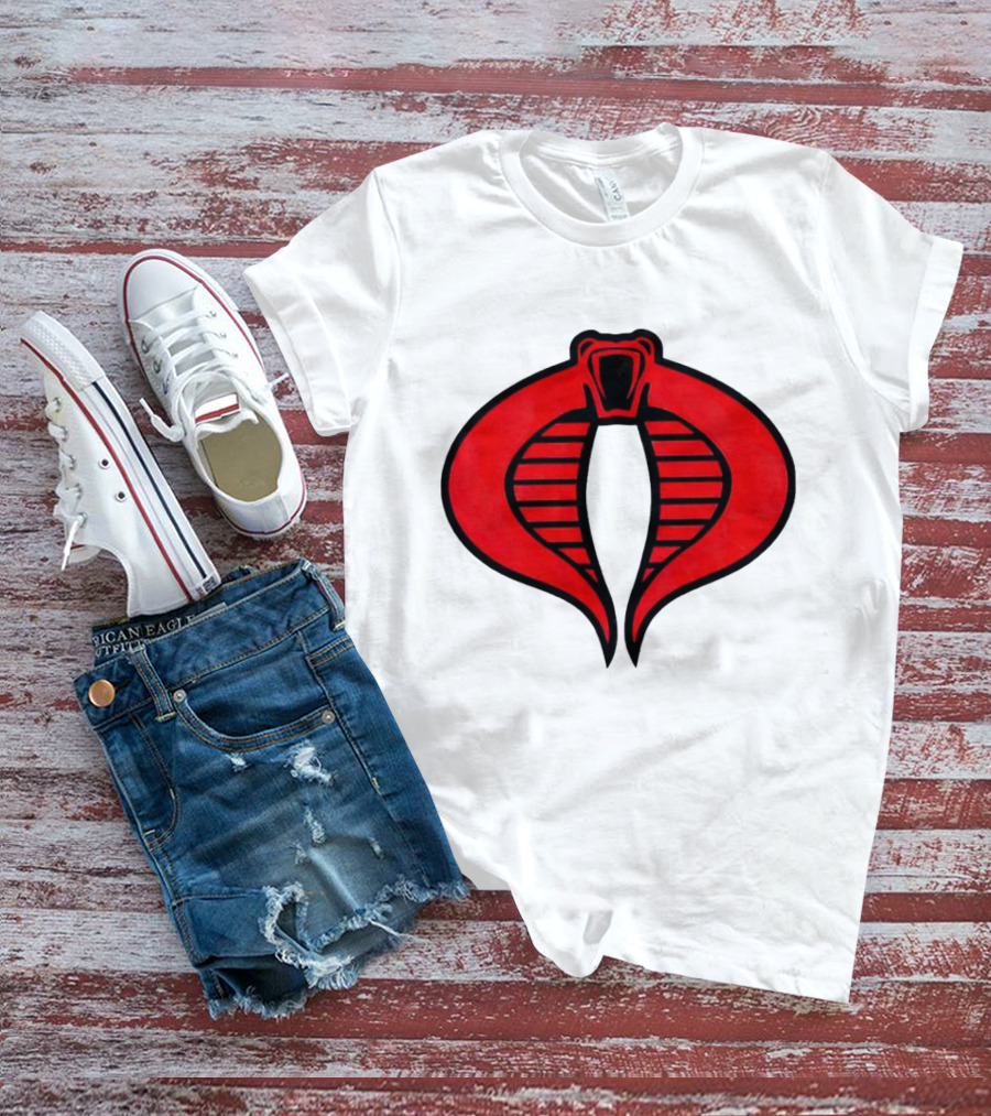 Cobra Red Emblem GI Joe Snake T-Shirt