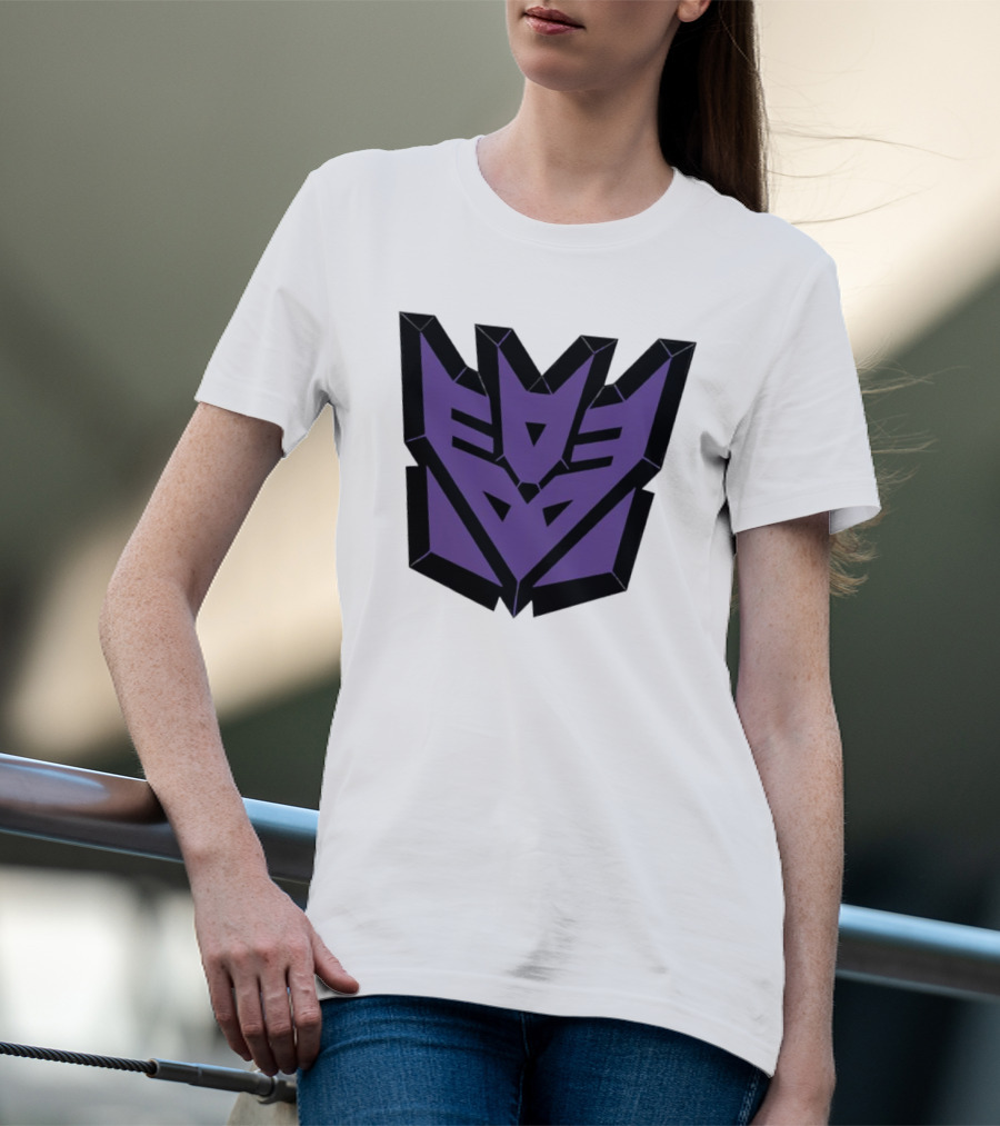 Decepticons Transformers Purple Emblem Ringer T-Shirt