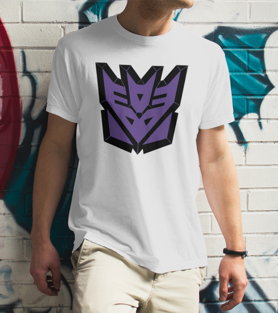 Decepticons Transformers Purple Emblem Ringer T-Shirt
