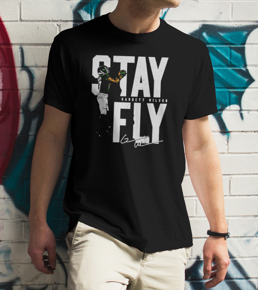 Stay Fly Garrett Wilson New York J Football T-Shirt