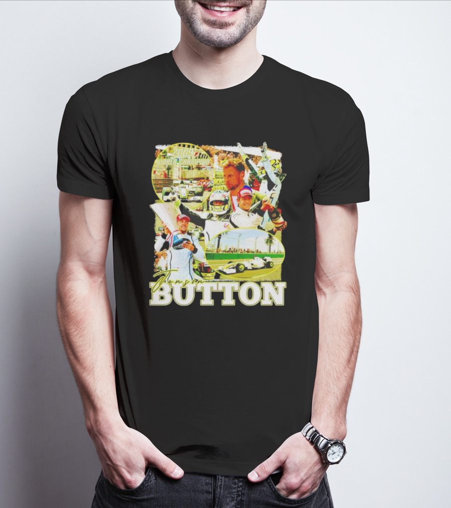 Jenson Button 2009 World Champion Brawn GP Legend T-Shirt