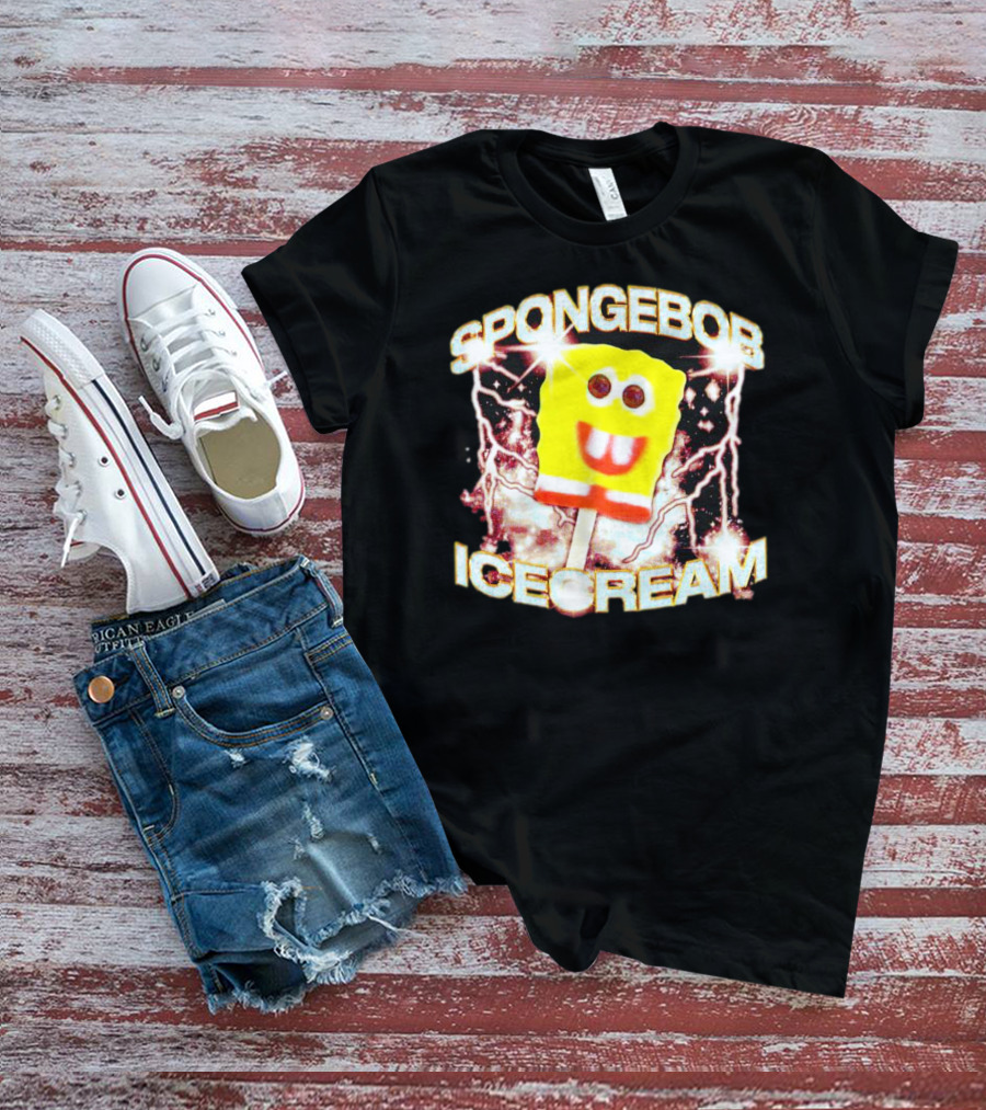 SPONGEBOB ICE CREAM POPSICLE LIGHTNING BOLTS T-Shirt