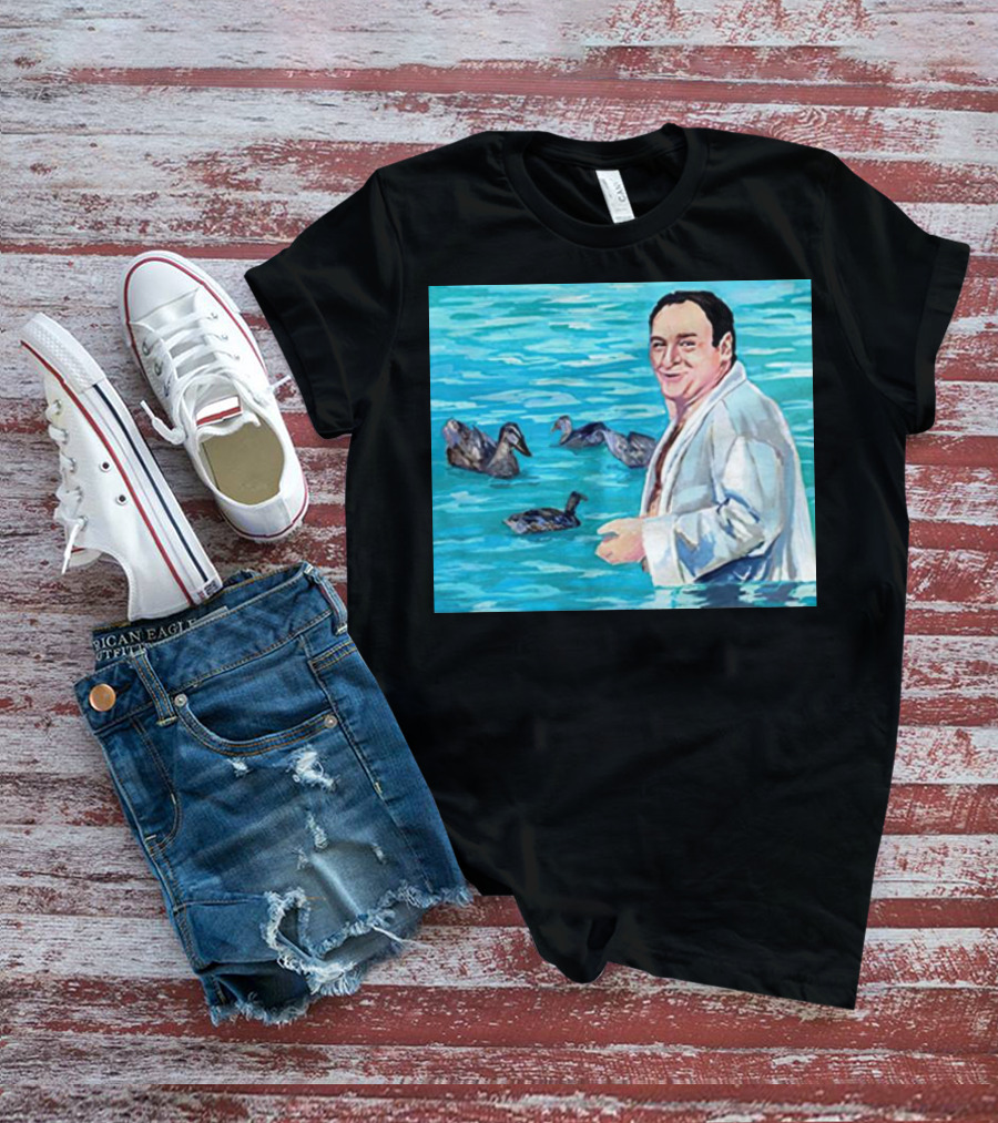The Sopranos Tony Soprano Ducks Pool Scene Fan T-Shirt