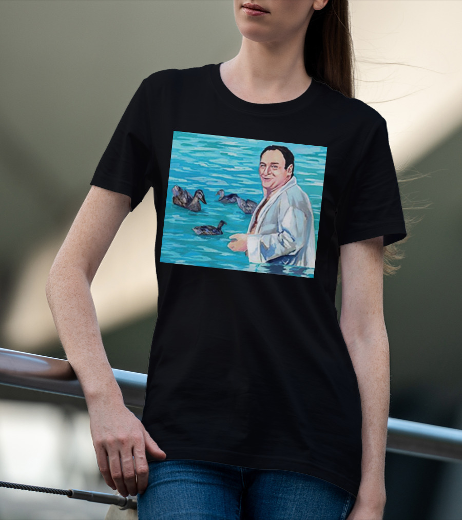 The Sopranos Tony Soprano Ducks Pool Scene Fan T-Shirt