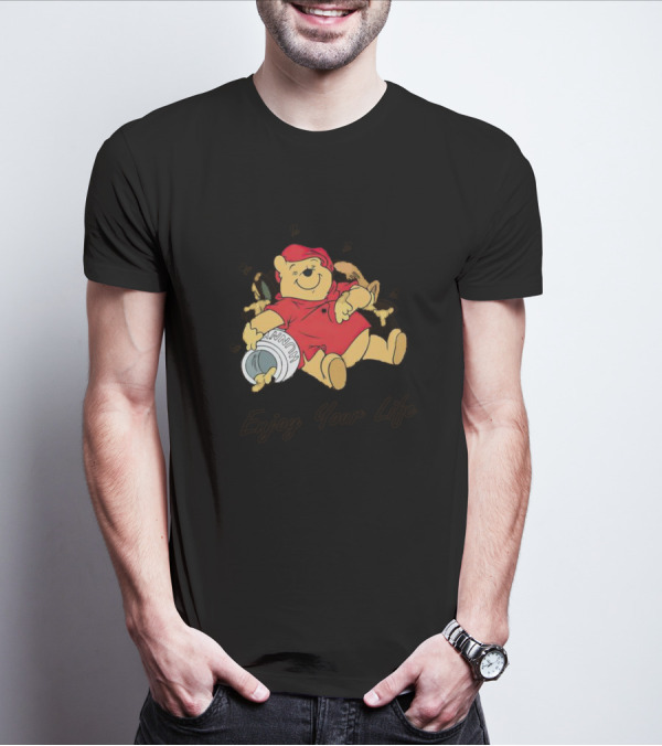 Winnie The Pooh Enjoy Your Life Honey Jar T-Shirt
