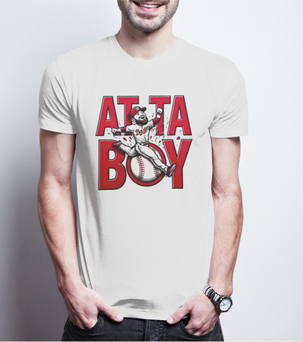 Atta Boy Harper Baseball Caricature Jumping T-Shirt