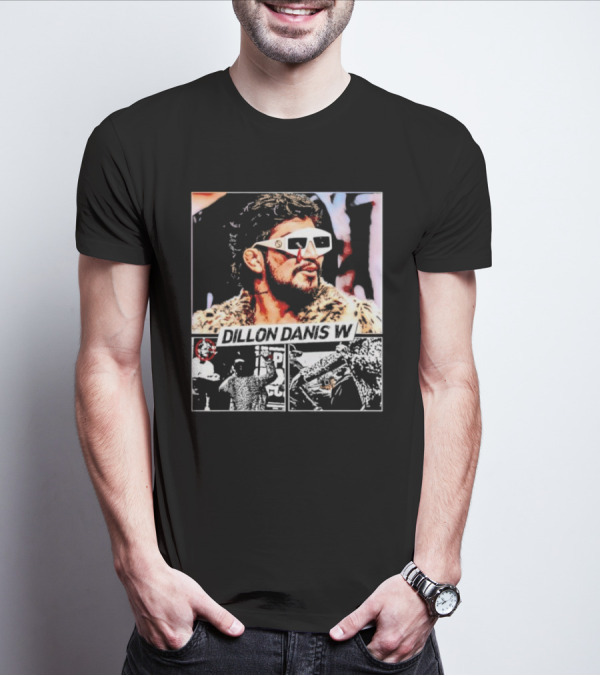 Dillon Danis W Sunglasses And Leopard Print Coat T-Shirt