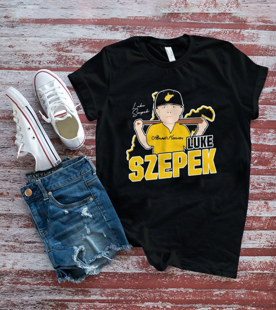 Luke Szepek Almost Heaven Caricature Signature T-Shirt