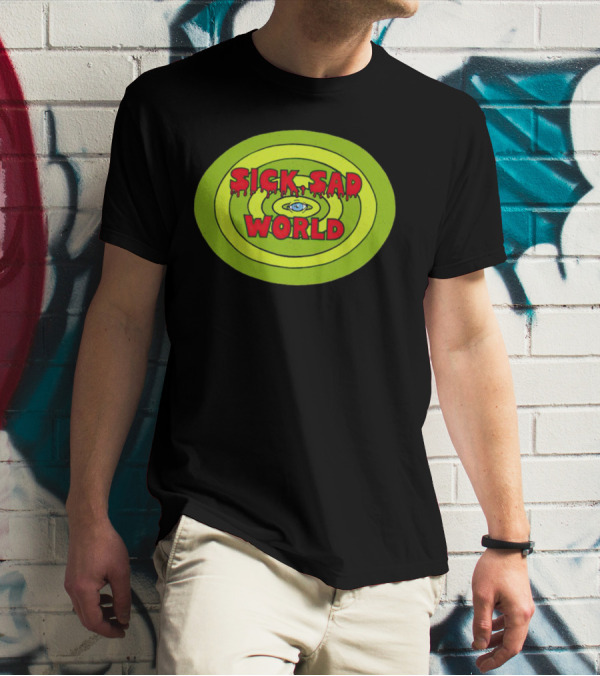 Sick Sad World Eye Concentric Circles Logo From Daria T-Shirt