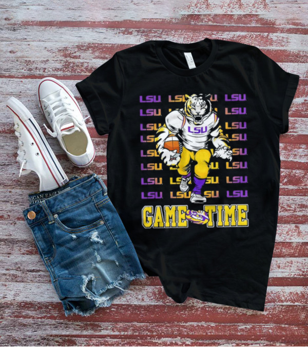 LSU Tigers Game Time Football T-Shirt