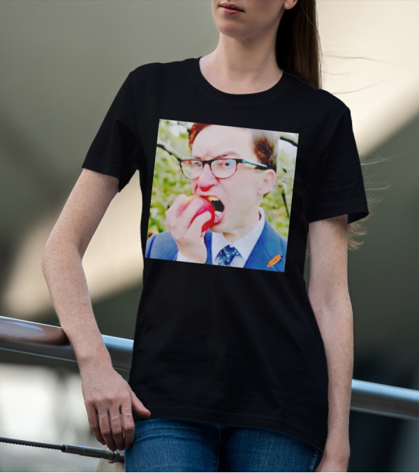 Pierre Poilievre Eating Apple In Suit And Glasses T-Shirt