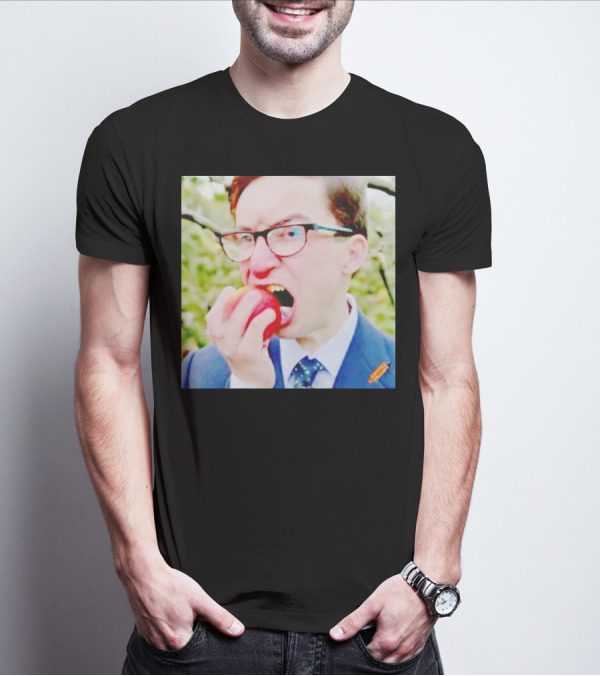 Pierre Poilievre Eating Apple In Suit And Glasses T-Shirt