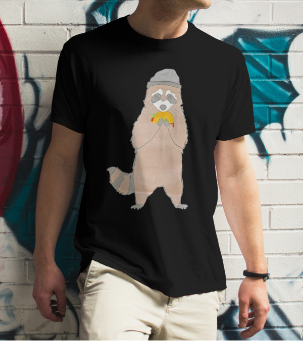 Mischievous Raccoon Eating Taco Bandit T-Shirt