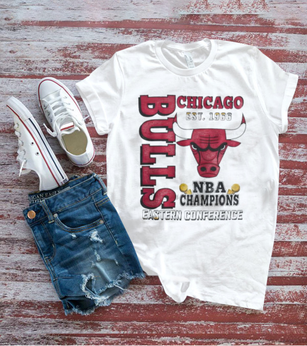 Chicago Bulls NBA Champions Eastern Conference Bull T-Shirt