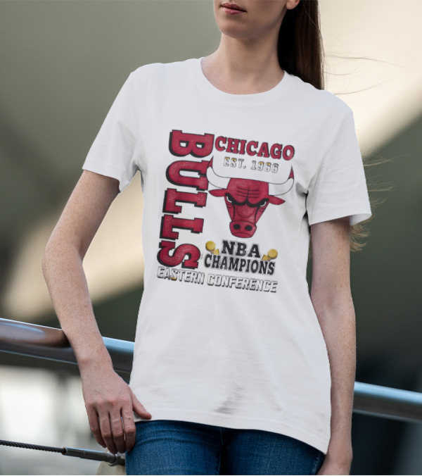 Chicago Bulls NBA Champions Eastern Conference Bull T-Shirt