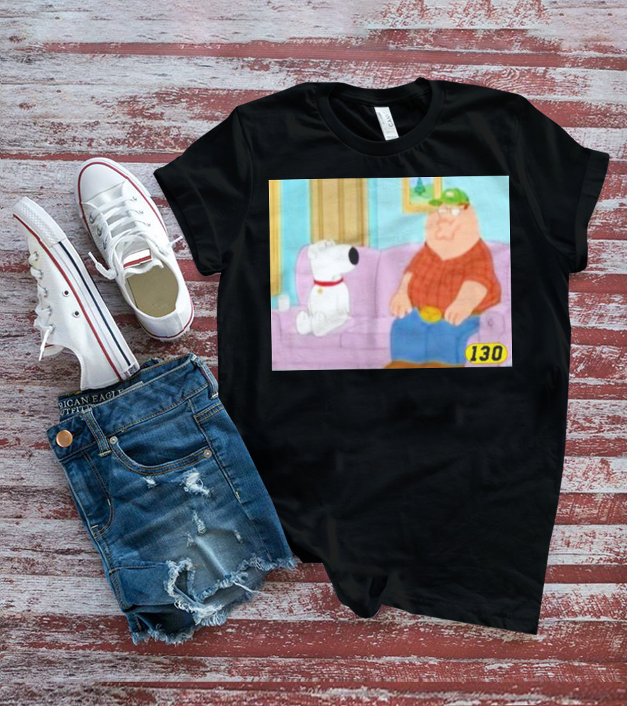 David Wearing Brian Griffin Peter Griffin On Couch 130 T-Shirt