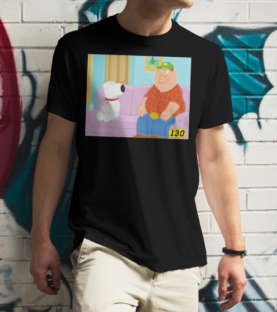 David Wearing Brian Griffin Peter Griffin On Couch 130 T-Shirt