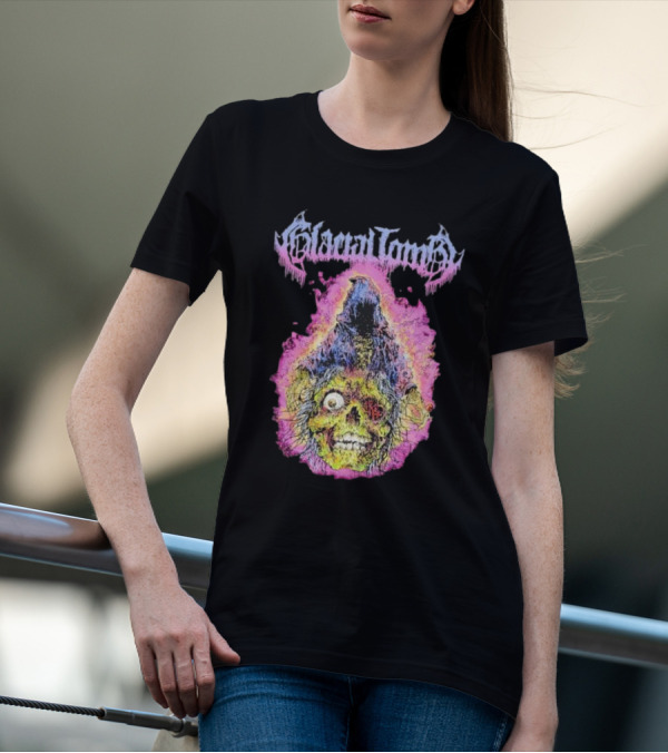 Glacial Tomb Necromancer Skull Flame T-Shirt
