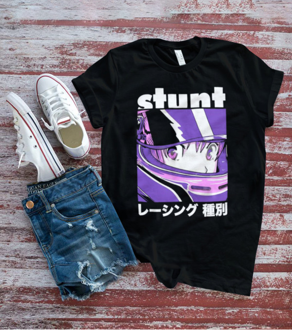 Stunt Anime Style Racing Helmet T-Shirt