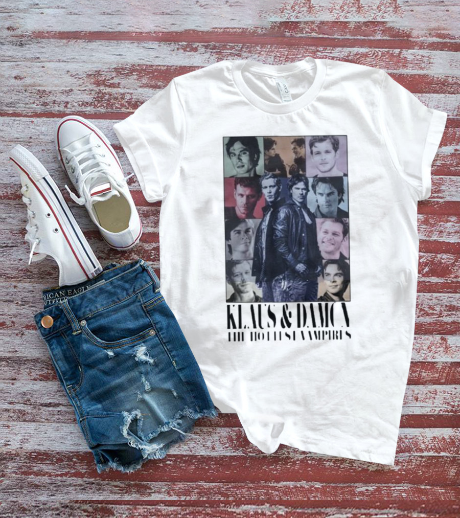 Klaus And Damon The Hottest Vampires Eras Tour T-Shirt