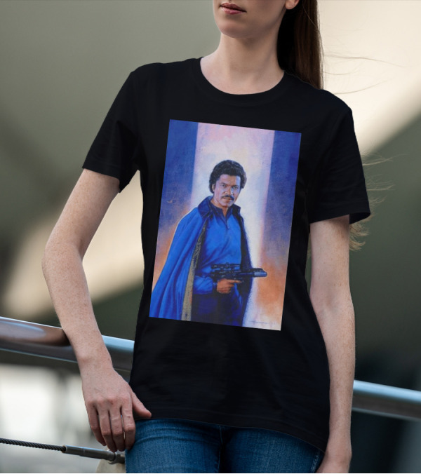 Lando Calrissian Holding Blaster Star Wars Character T-Shirt