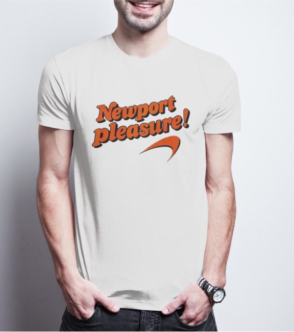 Newport Pleasure Iconic Orange Curve T-Shirt