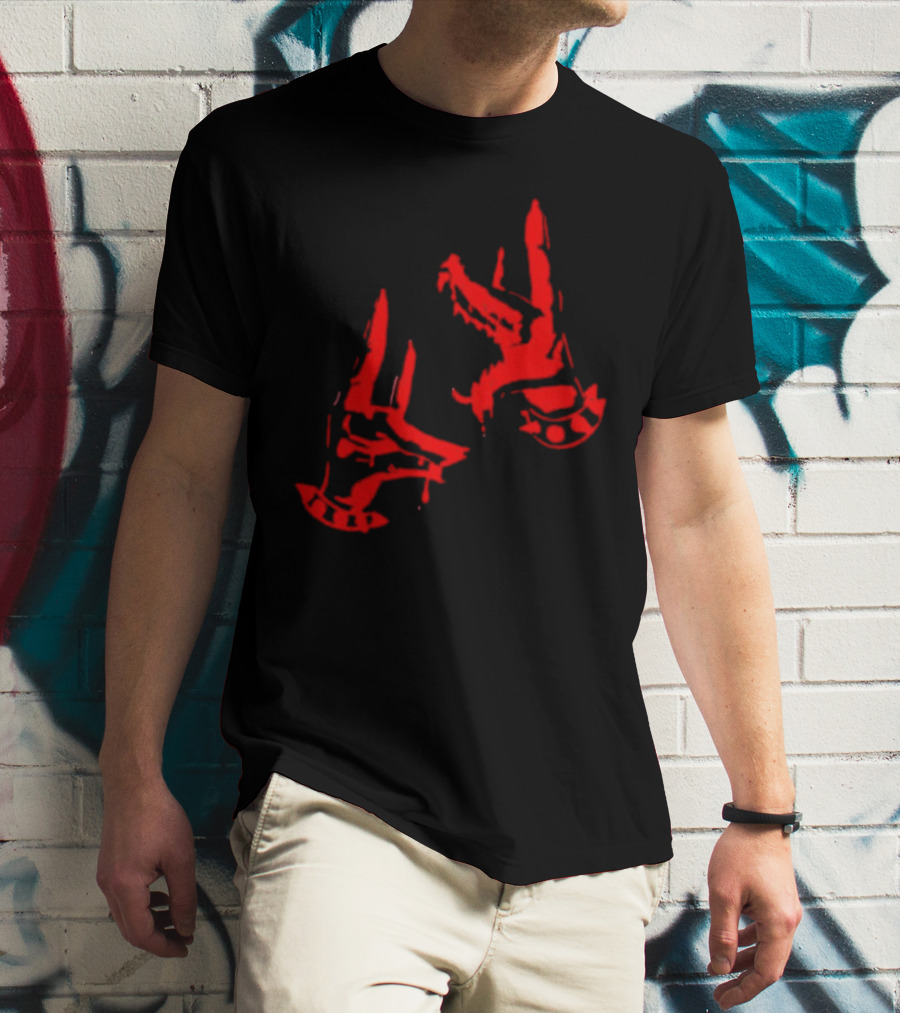 Paradox Bad Dog Cerberus Heads Red T-Shirt