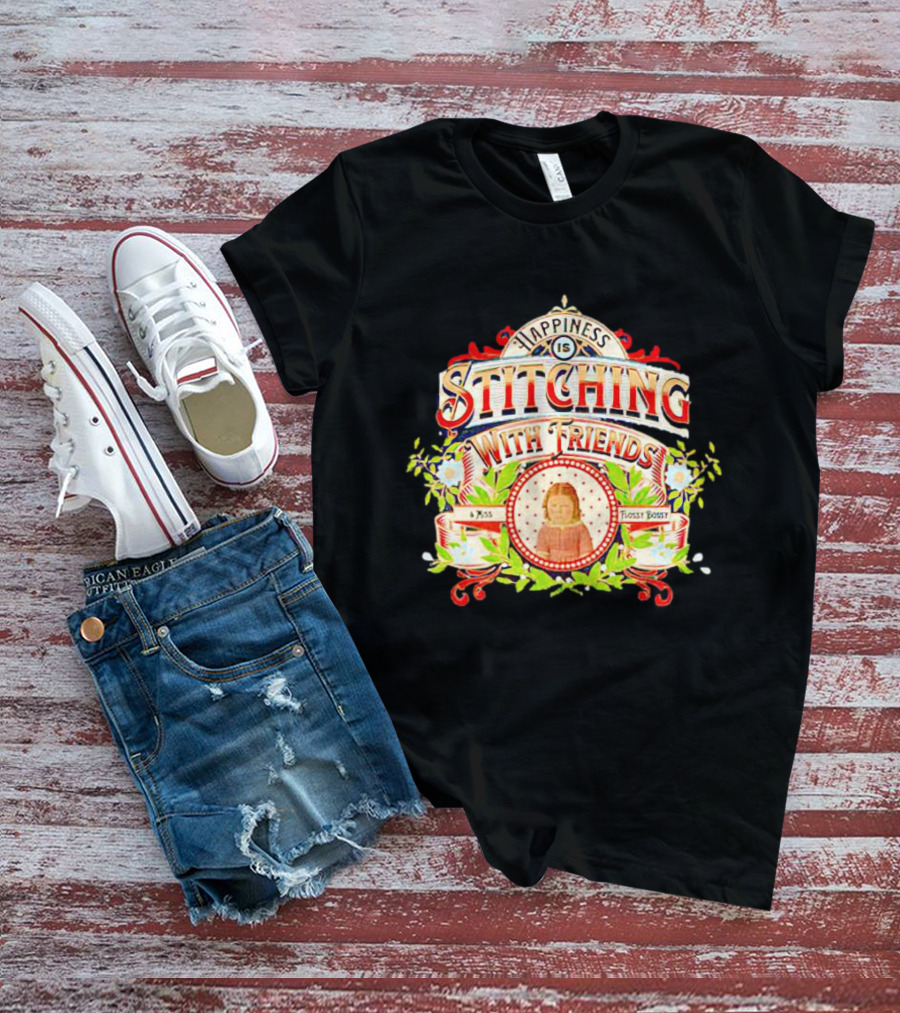 Happiness Is Stitching With Friends Miss Frosty Boost T-Shirt