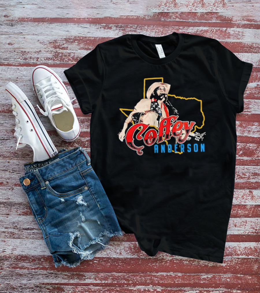 Coffey Anderson Texas Outline Cowboy Music T-Shirt