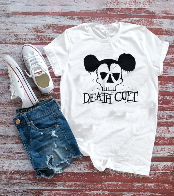 Death Cult Skull With Mouse Ears 8323 T-Shirt