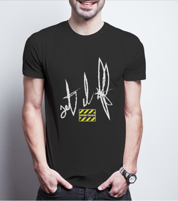 OFFSET TEARS 4 Caution Tape Signature T-Shirt