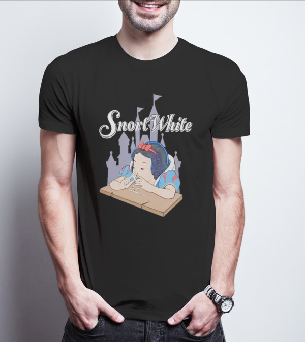 Snort White Castle Background Unethical Threads T-Shirt