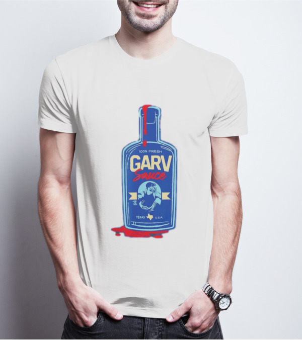 Mitch Garver Garv Sauce Texas Rangers 100% Fresh Texas U.S.A T-Shirt