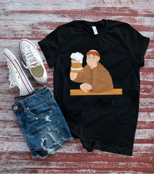 Socktoberfest Monk Raising Beer Mug T-Shirt