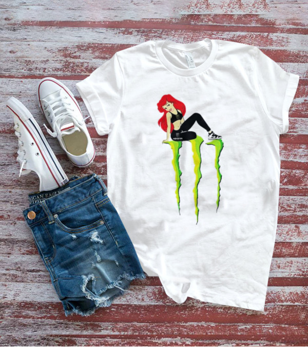 Ariel Monster Energy Logo Crossover T-Shirt
