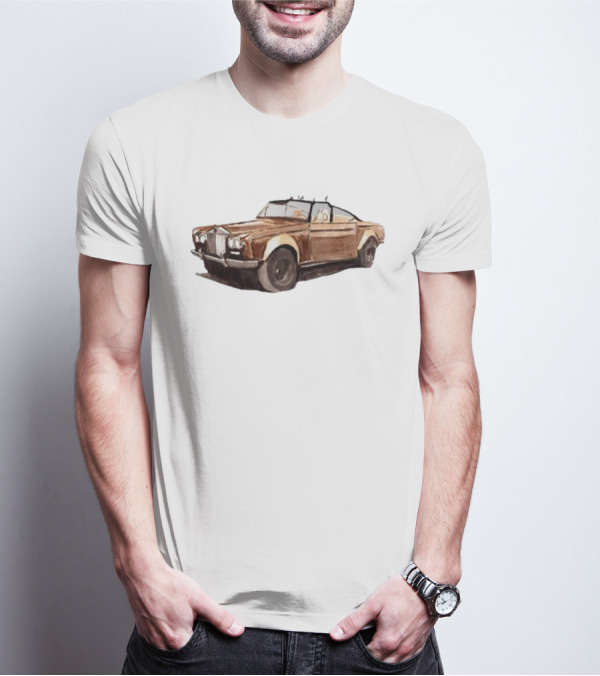 Bad Bunny Vintage Rolls Royce Painting T-Shirt