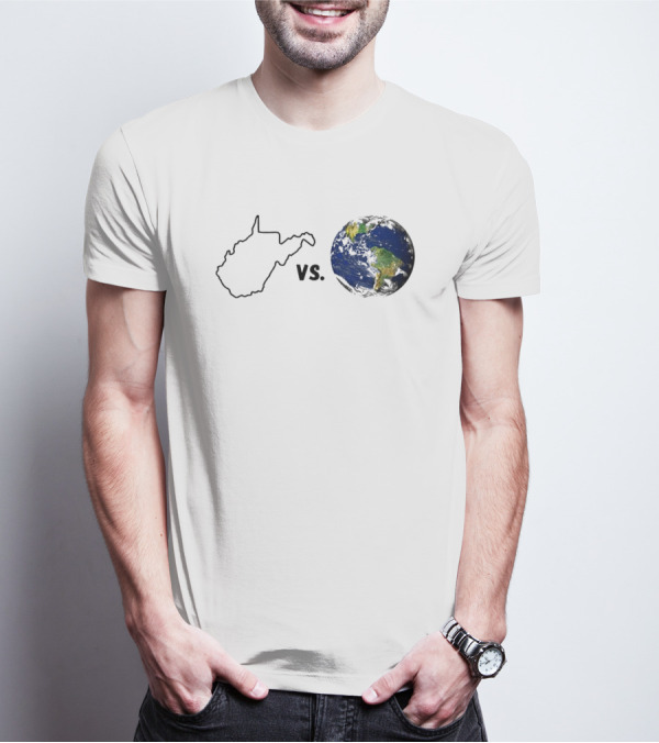 West Virginia Vs. Earth Map Challenge T-Shirt